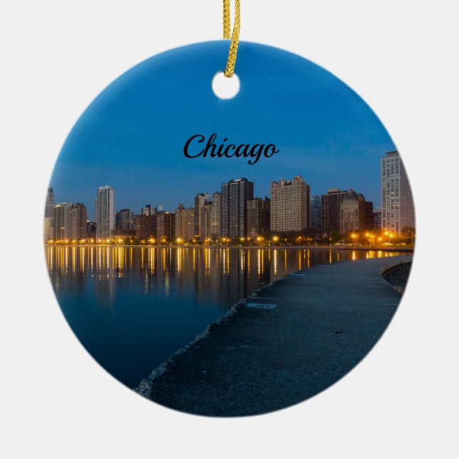 Ornamento de recuerdo del paisaje urbano del norte (Frente)