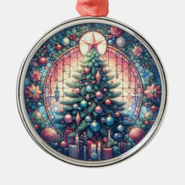 Ornamento de redondeo de árbol de Navidad (Frente)