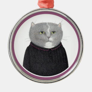 Ornamento de redondeo premium CAT de HOUSEKEEPER