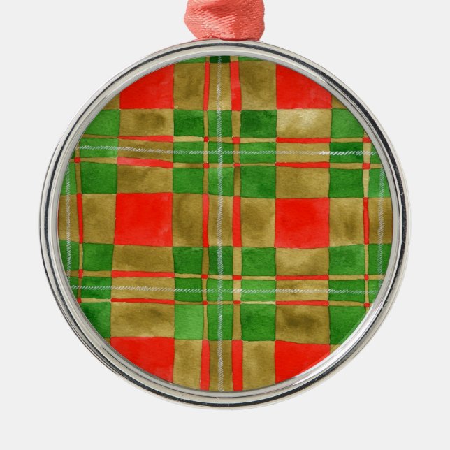 Ornamento de redondeo premium MAC GREGOR TARTAN (Frente)