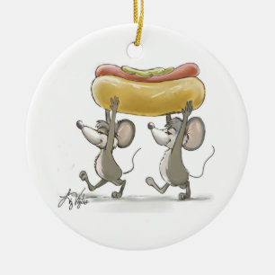 Ornamento de redondo picnic de Mic & Mac