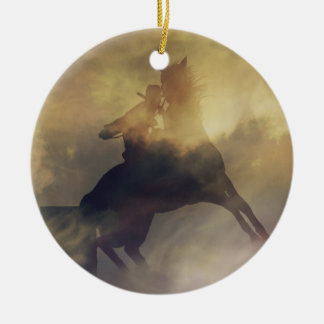 Ornamento de regalo de Barrel Racer