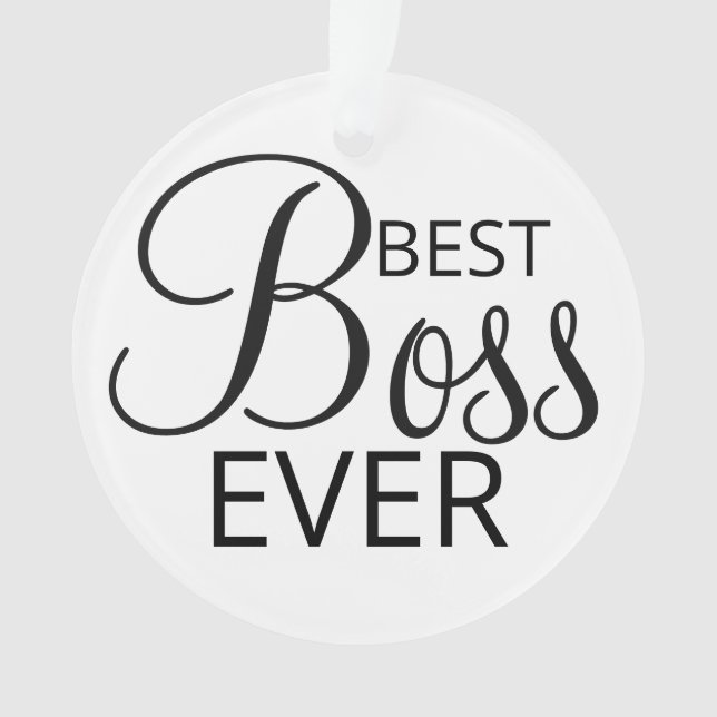  Ornamento de regalo de BEST Boss (Anverso)