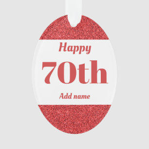 ornamento de regalo de cumpleaños personalizado de