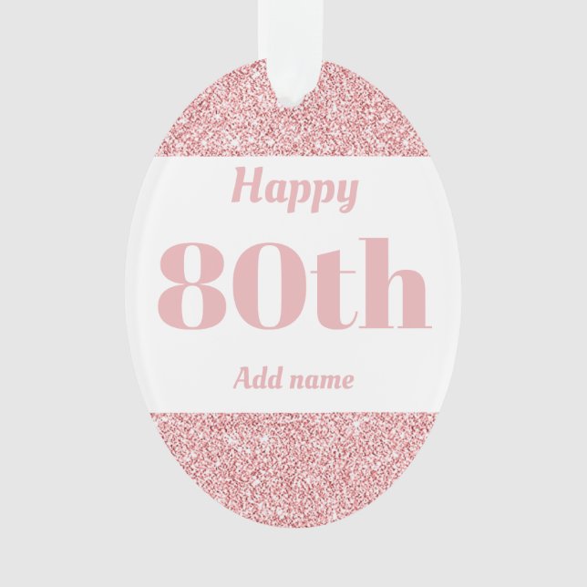 ornamento de regalo de cumpleaños personalizado de (Anverso)