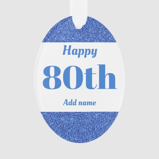 ornamento de regalo de cumpleaños personalizado de (Anverso)