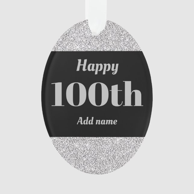ornamento de regalo de cumpleaños personalizado de (Anverso)