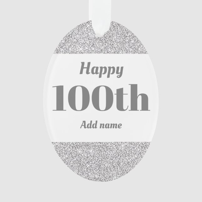 ornamento de regalo de cumpleaños personalizado de (Anverso)