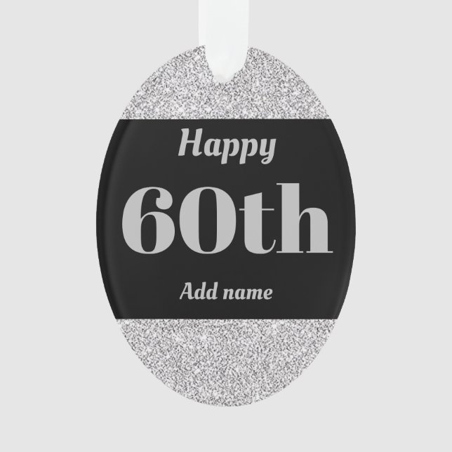 ornamento de regalo de cumpleaños personalizado de (Anverso)