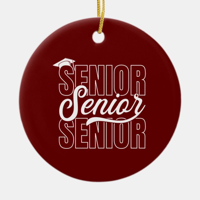 Ornamento de regalo de graduación personalizado (Frente)