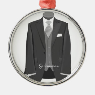 Ornamento de regalo de los Navidades del Groomsman