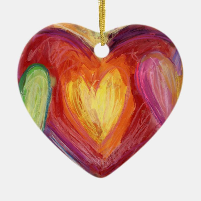 Ornamento de regalo de Navidad del Pastel Arcoiris (Frente)