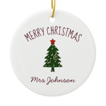 Ornamento de regalo de Navidades de Personalizable