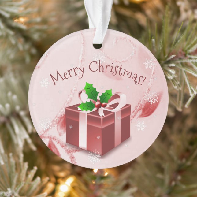 Ornamento de regalo de Navidades rojos (Árbol)