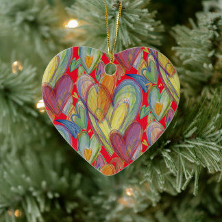 Ornamento de regalo de Pendant de Holiday Love Hea