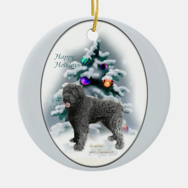 Ornamento de regalos de los Navidades Bouvier des  (Frente)