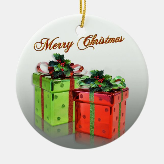 Ornamento de regalos de navidades (Frente)