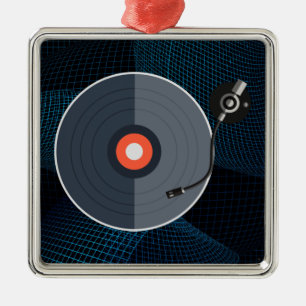 Ornamento de registro de vinilo