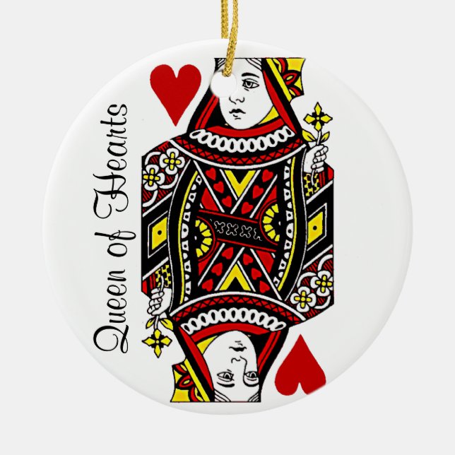 Ornamento de Reina de los Corazones (Frente)