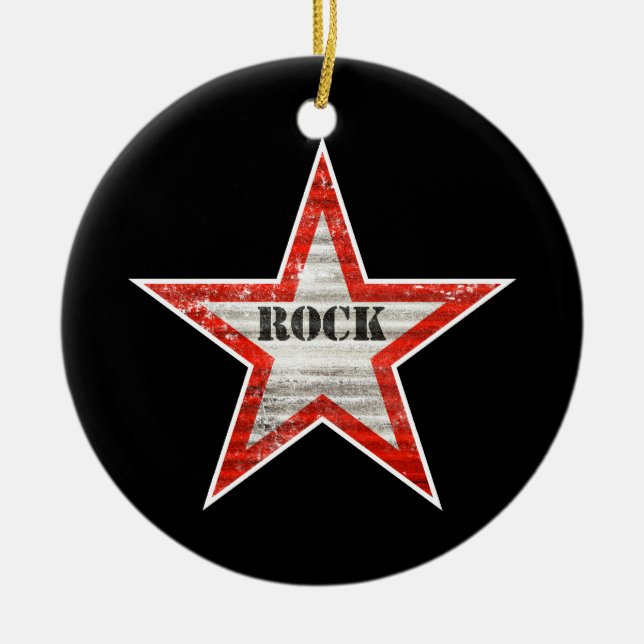 Ornamento de Rockstar (fondo negro) (Frente)
