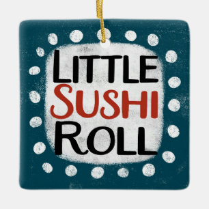 Ornamento de rollo pequeño de sushi