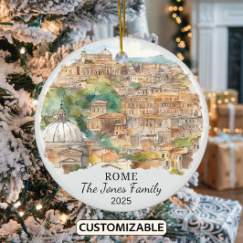 Ornamento de Roma personalizado, regalo de Italia