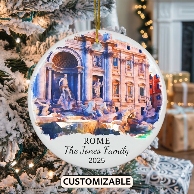 Ornamento de Roma personalizado, regalo de Italia (Subido por el creador)