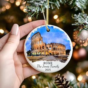 Ornamento de Roma personalizado, regalo de Italia