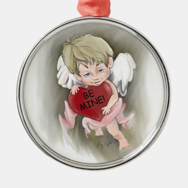 Ornamento de ronda Be Mine Valentine Premium (Frente)