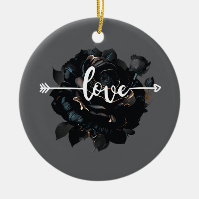 Ornamento de Rosa de amor (Frente)