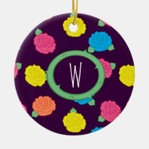 Ornamento de Rosas neones