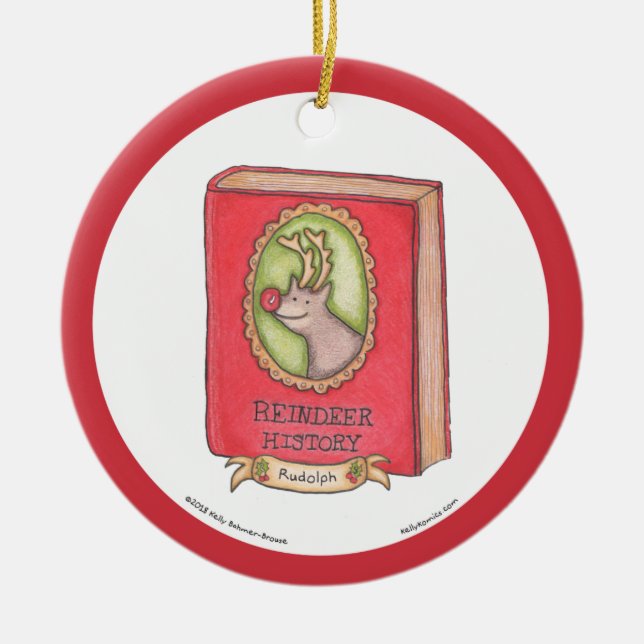 Ornamento de Rudolph (libro de historia) (Frente)