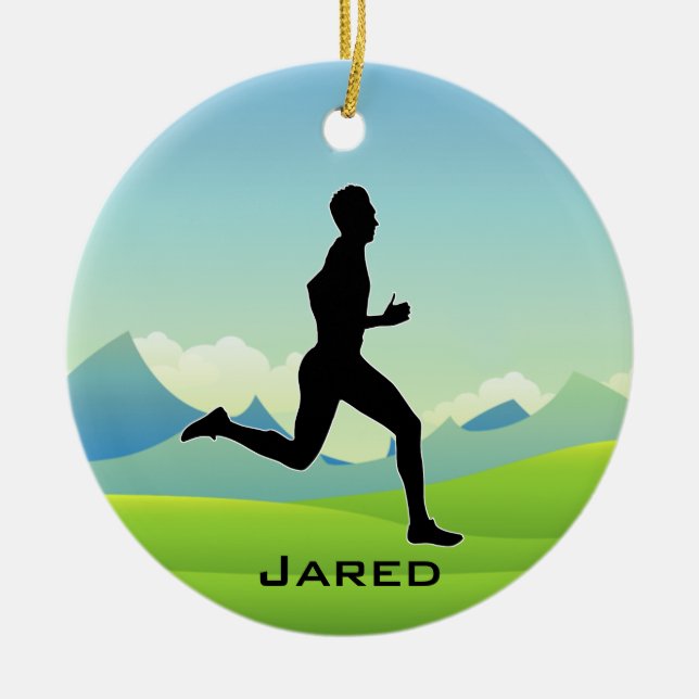 Ornamento de Runner personalizado (Frente)