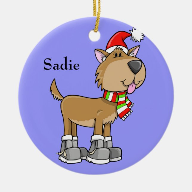 Ornamento de "Sadie" de navidades (Frente)