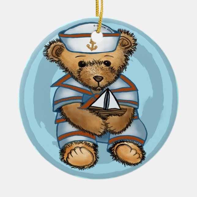 Ornamento de Sailor Teddy Bear (Frente)