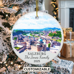 Ornamento de Salzburgo personalizado, regalo de Au