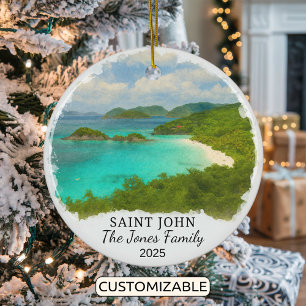 Ornamento de San Juan Personalizado, Islas Vírgene