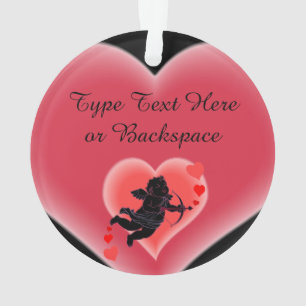 Ornamento de San Valentín Personalizado Cupido