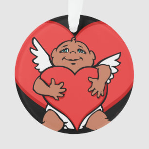 Ornamento de San Valentín Personalizado Cupido