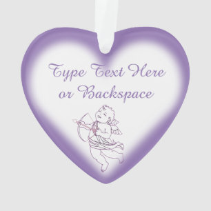 Ornamento de San Valentín Personalizado Cupido