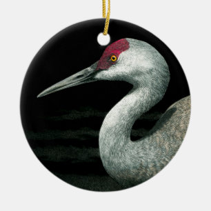 Ornamento de Sandhill Crane - Grassland Grace