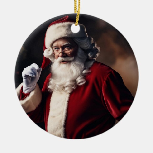 Ornamento de Santa Claus (Frente)