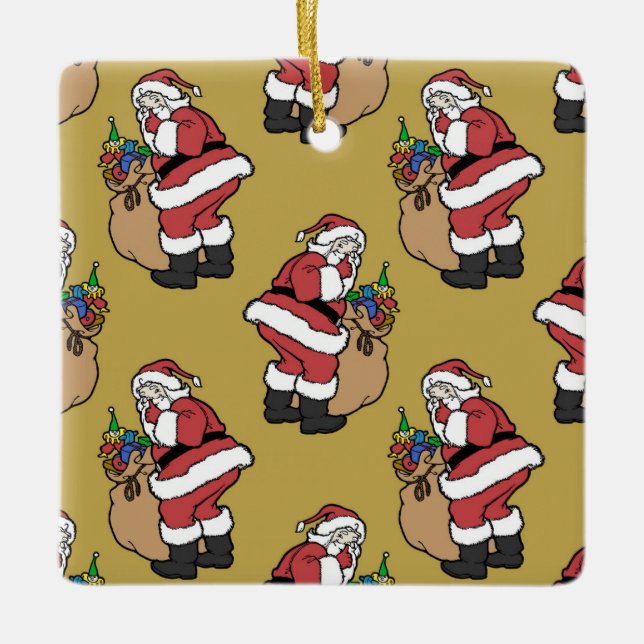 Ornamento de Santa Claus (Anverso)