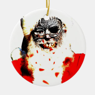 Ornamento de Santa del zombi