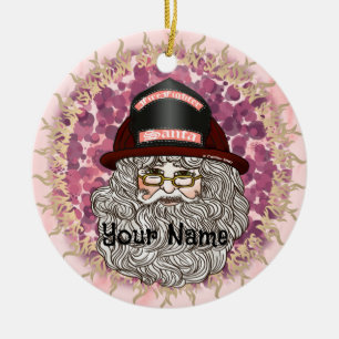 Ornamento de Santa Firefighter