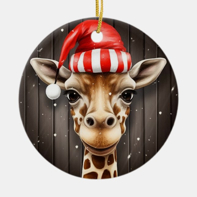 Ornamento de Santa Giraffe (Frente)