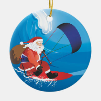 Ornamento de Santa Kitesurf