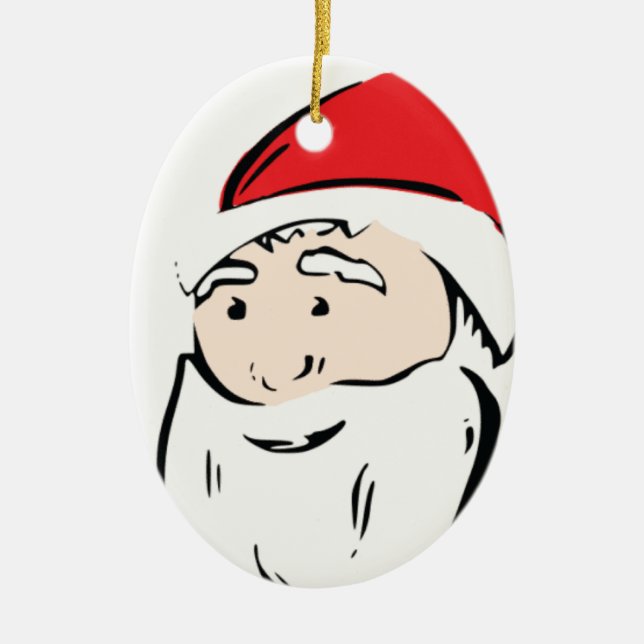 Ornamento de Santa Personalizado (Frente)