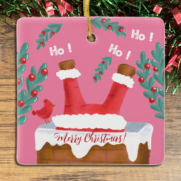 Ornamento de Santa Rosa Divertido