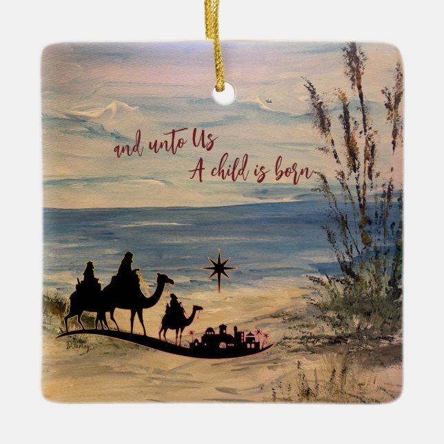 Ornamento de Seagrass Three Kings (Anverso)